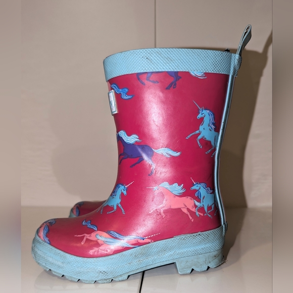 Hatley Toddler Unicorn Rainboots Size 7 - Picture 4 of 4